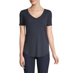 ATM Anthony‎ Thomas Melillo Women's Slub Jersey V-Neck Tee Black XS